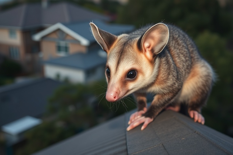 Possum in Darley residential area